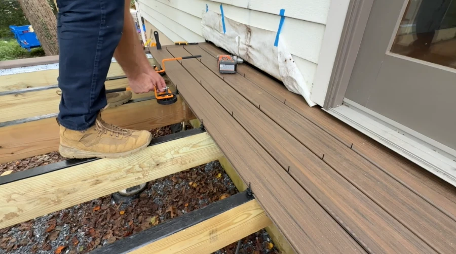 New deck framing and joist construction, Knoxville, TN