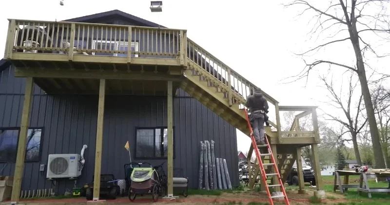 Finished two-story deck build, Knoxville, TN