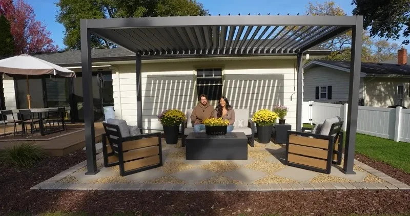 Finished covered patio and pergola build, Knoxville, TN