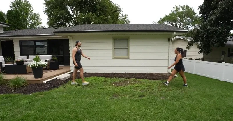 Backyard before patio and pergola build, Knoxville, TN